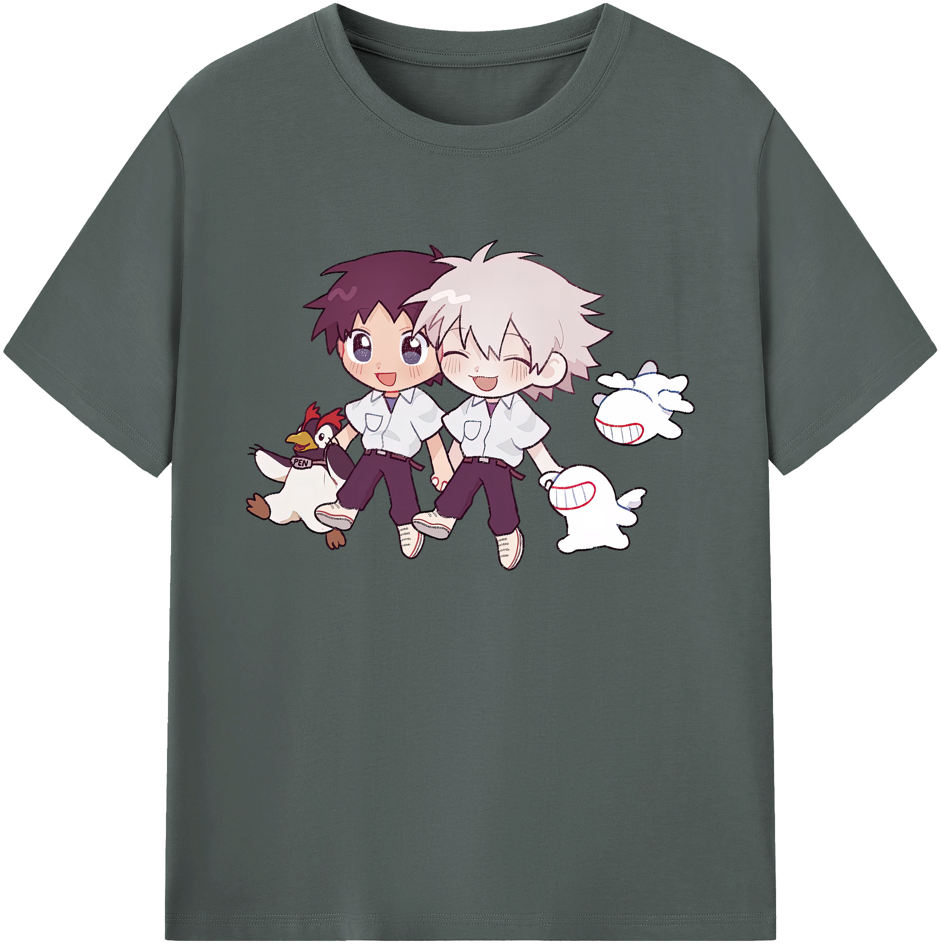 （画像用） EVA 新世紀エヴァンゲリオン 綿100％ メンズ半袖Tシャツ｜肌触りやわらか＆通気性